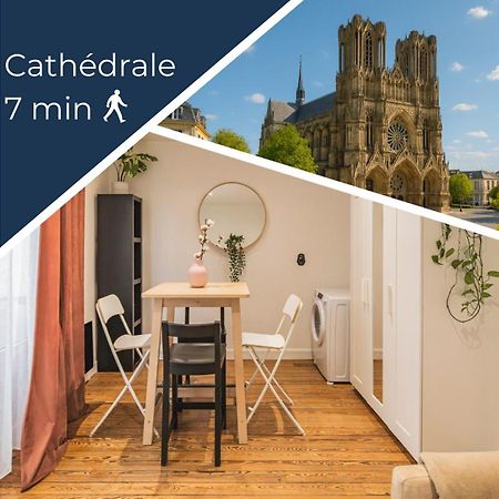 Appartement Scandinave proche Cathédrale Reims Exterior foto
